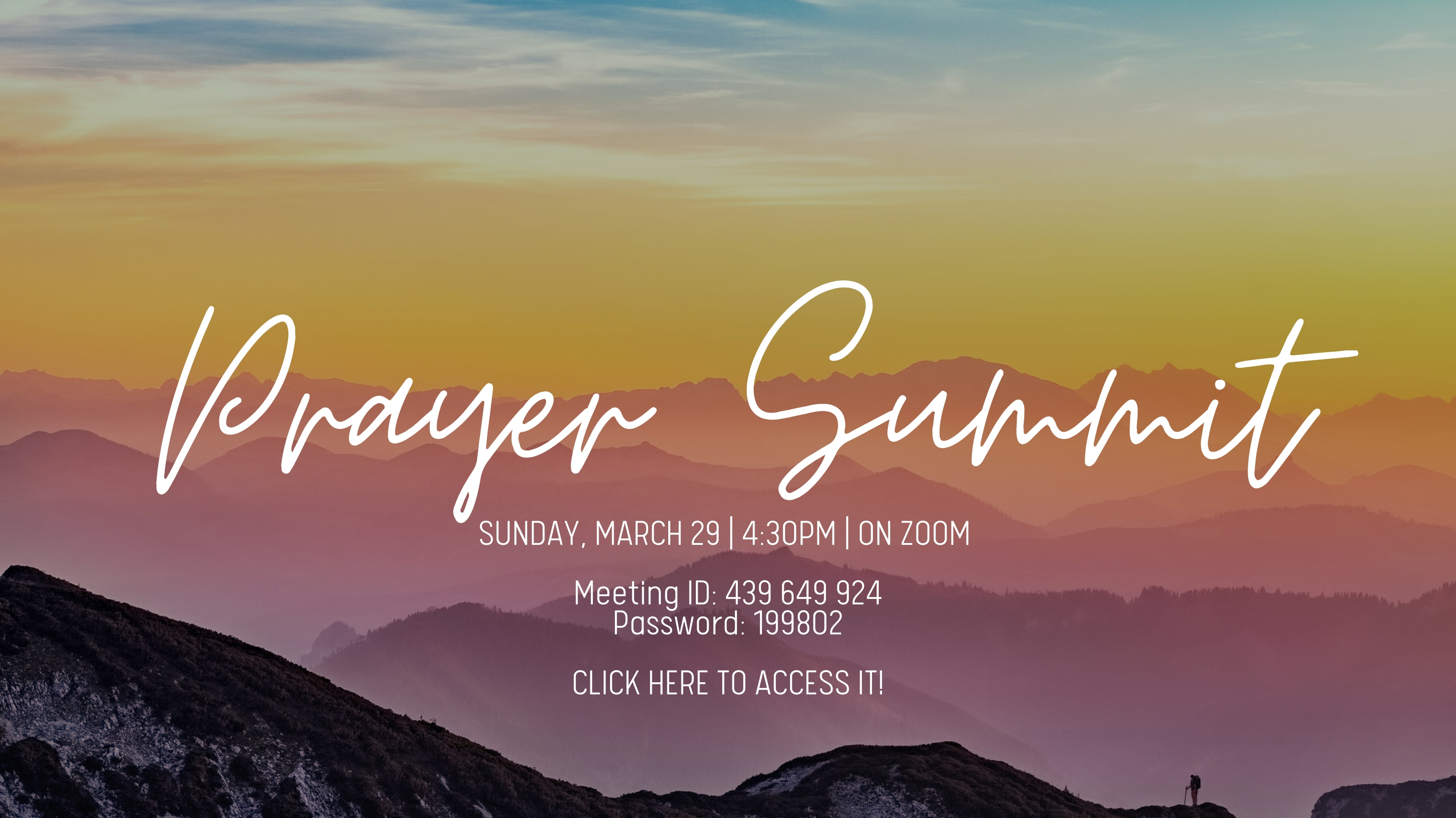 Digital Prayer Summit Summit Community Church